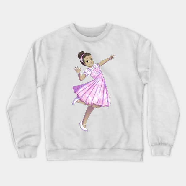 Sparkle Dress Girl Crewneck Sweatshirt by LaurenPatrick